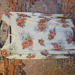 Cool Melon Floral Long Sleeve Women's Top